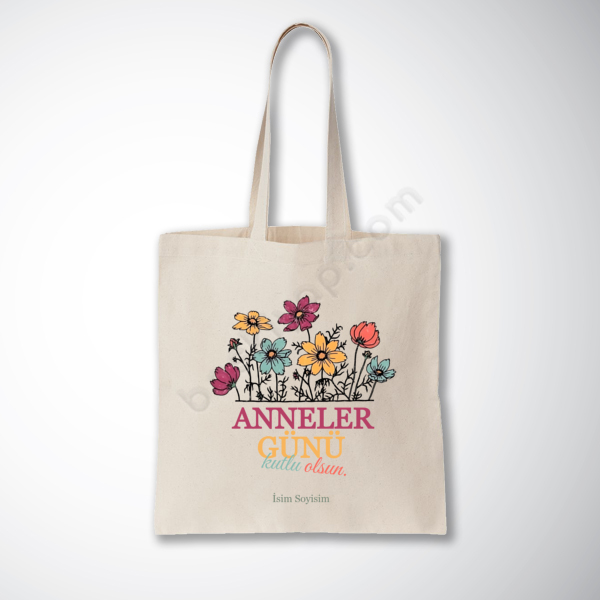 Anneler Gününe Özel Baskılı Promosyon Bez Çanta-2 online tasarla