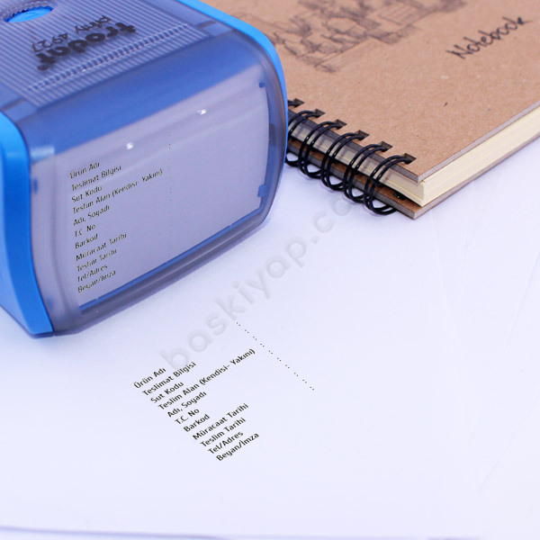 Teslimat Şablonu Kaşe online tasarla