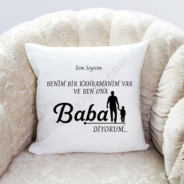 Babalar Gününe Özel Yastık Kılıfı online tasarla