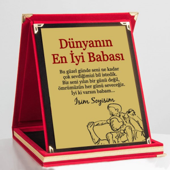 Babalar Gününe Özel Albüm Plaket online tasarla