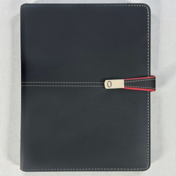 Kişiye Özel Organizer Kart Bölmeli 18X23 Tarihsiz Defter Mıknatıs Klipsli Siyah Mekanizmalı Kendin Tasarla | 16699 online tasarla