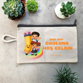 Okuluna Hoş Geldin Hediyesi Kalemlik-2 online tasarla
