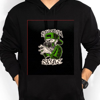 Broklyn Style Baskılı Siyah Sweatshirt online tasarla