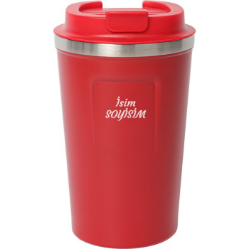 Kırmızı Çelik Termos Kilitli Mug 380 Ml
