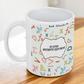 Matematik Öğretmeni Baskılı Kupa online tasarla
