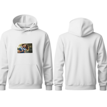 Kişiye Özel Fotoğraf Baskılı Cepli Kapşonlu Sweatshirt online tasarla
