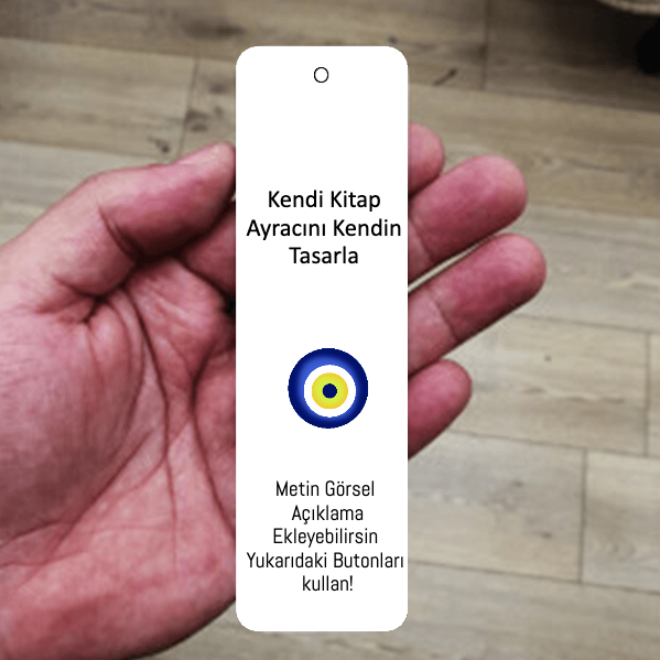 Kendin Tasarla Metal Kitap Ayracı online tasarla