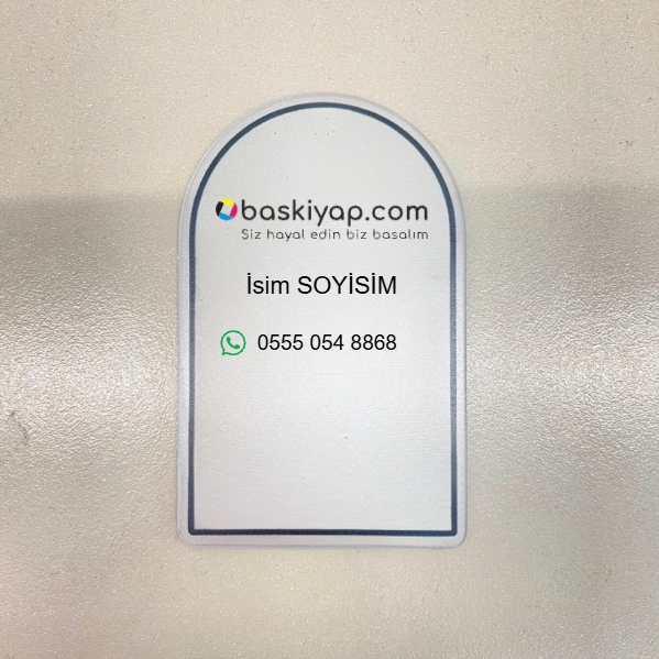 Oval Pvc Şeffaf Kartvizit Kendin Tasarla | 16779
