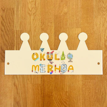 Okula Hoş Geldin Tasarımlı Taç-2
