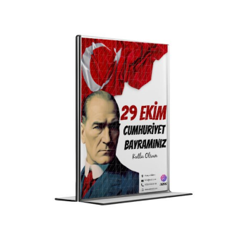 29 Ekim Cumhuriyet Bayramı T Tipi Pleksi Föylük