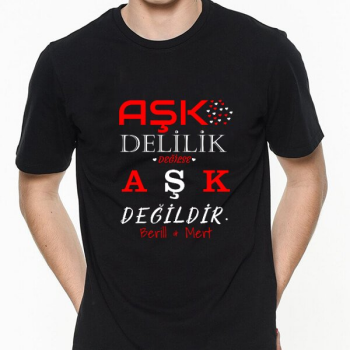 Aşk Tasarımlı Tişört