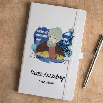 Barbaros Hayrettin Paşa Tasarım Beyaz Defter Ajanda