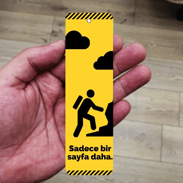 Bir Sayfa Daha Metal Kitap Ayracı