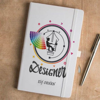Cmyk Renk Temalı Grafikere Hediye Ajanda