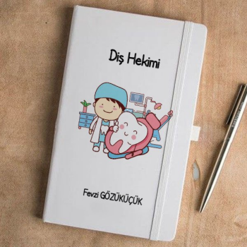 Diş Hekimi Tasarımlı Beyaz Ajanda
