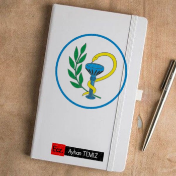 Eczacı Tasarım Beyaz Defter Ajanda online tasarla