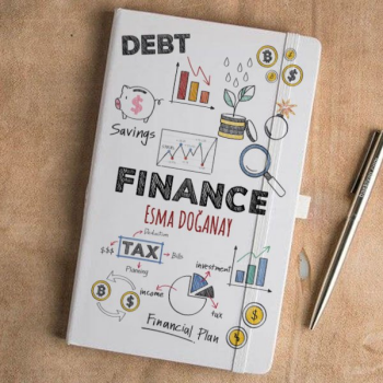 Finans Tasarımlı Beyaz Defter Ajanda