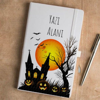Halloween Tasarım Baskılı Ajanda