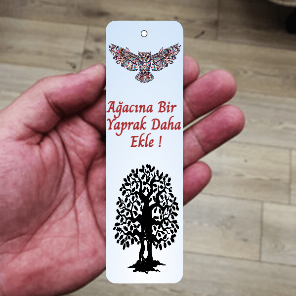 Her Sayfaya Bir Yaprak Kitap Ayracı