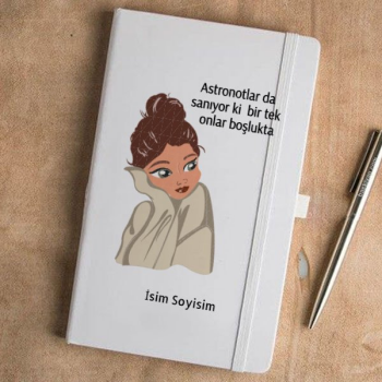 Kız Tasarımlı Tarihsiz Ajanda