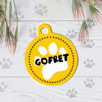 Köpek Tasarımlı İsim Künyesi online tasarla