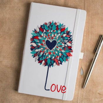 Love Tasarım Tarihsiz Beyaz Ajanda