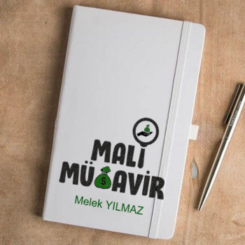 Mali Müşavir Tasarımlı Beyaz Defter Ajanda online tasarla