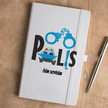 Polis Tasarım 7 Beyaz Defter Ajanda online tasarla