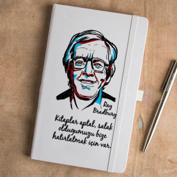 Ray Bradbury Tasarımlı Beyaz Ajanda