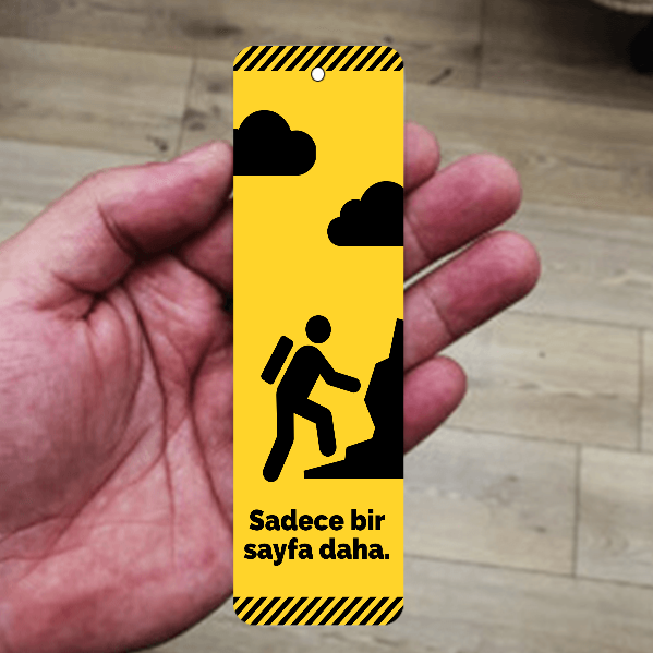 Sadece Bir Sayfa Daha Kitap Ayracı online tasarla