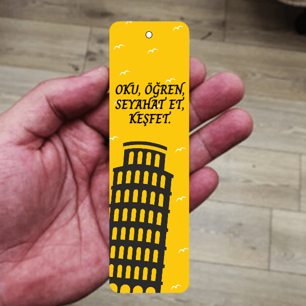 Seyahat Et Keşfet Metal Kitap Ayracı