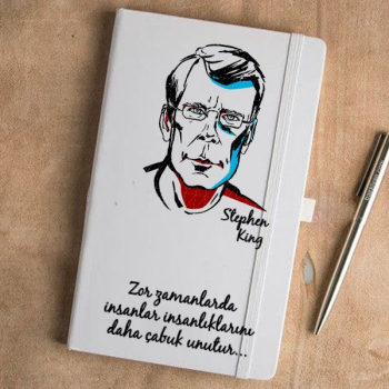 Stephen King Tasarımlı Beyaz Ajanda