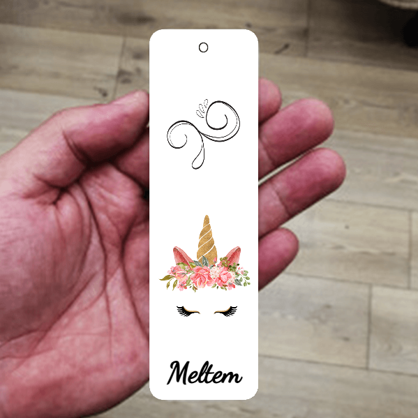 Unicorn Baskılı Kitap Ayracı