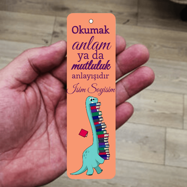 Dinazor Tasarımlı Metal Kitap Ayracı
