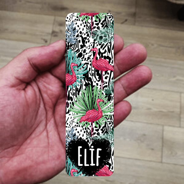 Flamingo Tasarımlı Metal Kitap Ayracı