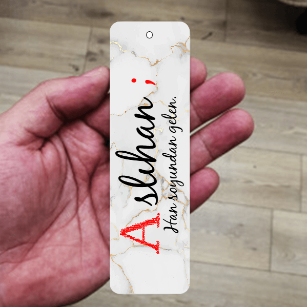 İsme Özel Metal Kitap Ayracı