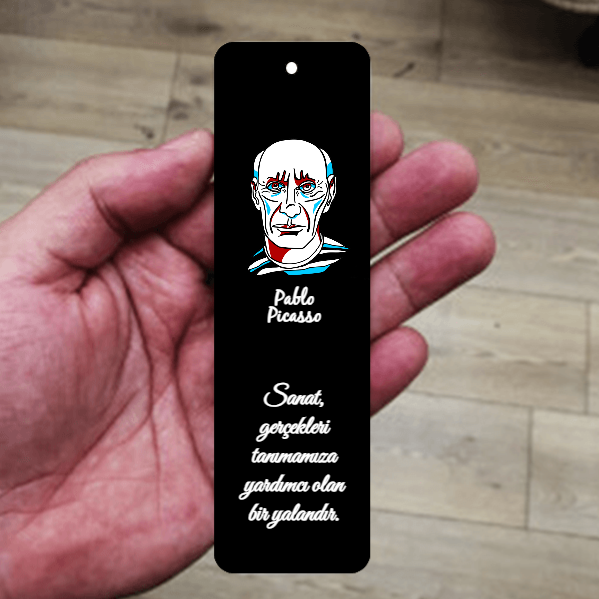 Picasso Tasarımlı Metal Kitap Ayracı
