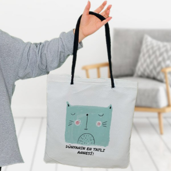 Sulu Boya Kedi Desenli