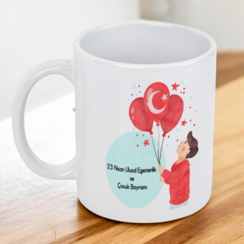 23 Nisan Çocuk Bayramı 4 Tasarım Kupa Bardak
