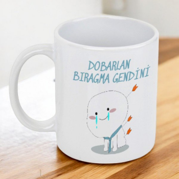 Dobarlan Bıragma Gendini Kendin Tasarla Baskılı Kupa
