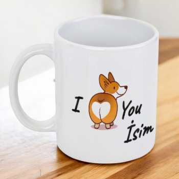 I Love You Tasarımlı Kişiye Özel Kupa Bardak online tasarla