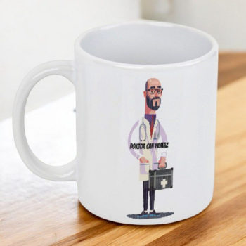 Karikatür Baskılı Doktor Kupa Bardak online tasarla