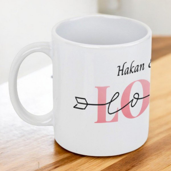 Love Temalı Baskılı Kupa Bardak online tasarla