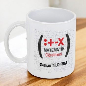 Matematik Öğretmeni Tasarım Kupa online tasarla