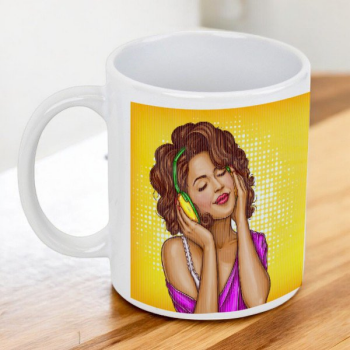 Müzik Ruhun Gıdasıdır Pop Art Kupa