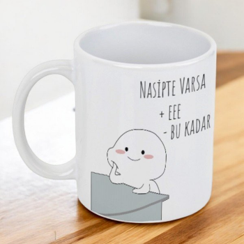 Nasipte Varsa Kendin Tasarla Baskılı Kupa