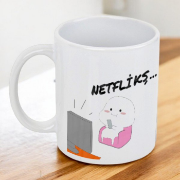 Netflikş Kendin Tasarla Baskılı Kupa online tasarla