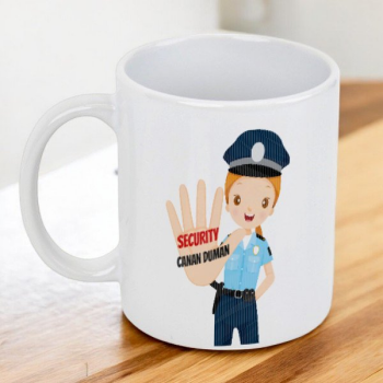 Security Baskılı Kupa Bardak