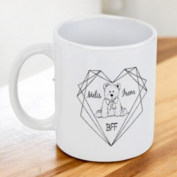 Teddy Baskılı Friends Kupa