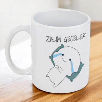 Zalım Geceler Kendin Tasarla Baskılı Kupa